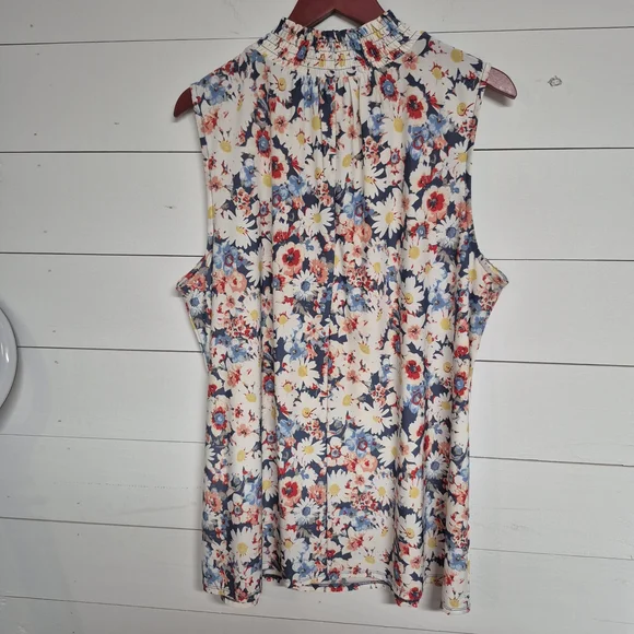 Cato Floral Sleeveless Blouse 18/20 - Picture 6 of 6